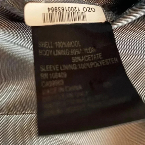 Tahari Arthur S Levine Women's Wool Blazer Jacket Lined Black/Gray Cropped 6 EUC - Picture 10 of 13